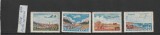 ROMANIA 1956 LP 424 POSTA AERIANA VEDERI SERIE MNH NESTAMPILATA, Nestampilat