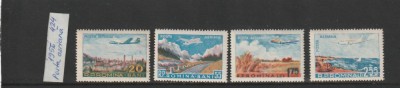 ROMANIA 1956 LP 424 POSTA AERIANA VEDERI SERIE MNH NESTAMPILATA foto