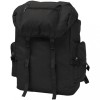 VidaXL Rucsac &icirc;n stil militar 65L, Negru 91100