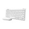 TASTATURI Trust LYRA Wireless and rechargeable Keyboard &amp; Mouse WHITE US &quot;25073&quot; (timbru verde 0.8 lei)