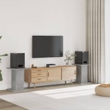 vidaXL Suporturi Boxe Gri Beton 30x30x60cm, Lemn, Set 2 Bucati, Inaltime 60 cm, Stabile &amp; Durabile