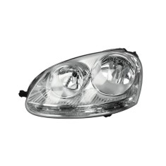 Far TYC cromat pentru VW Golf V Jetta III partea stanga cu motor electric tip bec h7+h7 foto