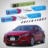 Cumpara ieftin Ștergătoare Mazda 3 BM 2013-2016 | Set Față și Spate Flat Premium &ndash; TeamCar&reg;