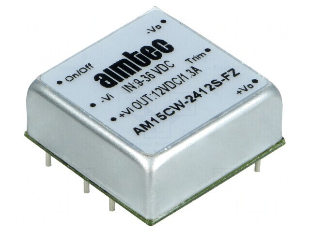 Convertor DC/DC 15W 9-36V la 12V 1.3A AM15CW-2412S-FZ