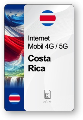 eSIM Internet Costa Rica, valabil 30 zile, trafic 10 GB foto