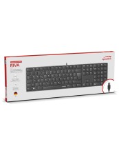 Keyboard Speedlink Riva Slim Metal Scissor Black Nordic PC