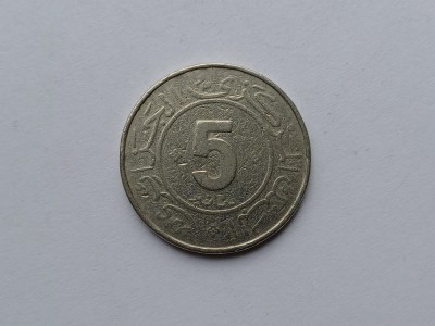 Algeria 5 Dinars 1984 foto
