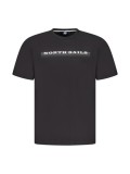 Cumpara ieftin Tricou barbati, cu imprimeu cu text, Regular fit, Negru, M