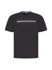 Tricou barbati, cu imprimeu cu text, Regular fit, Negru, M