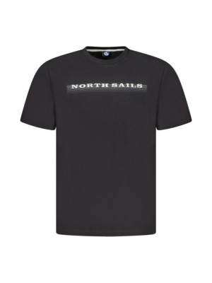 Tricou barbati, cu imprimeu cu text, Regular fit, Negru, M foto