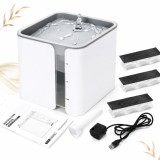 Dispenser Apa Automat Sofia CONCEPT&reg;, Pentru pisici si caini, 3 Filtre Carbon, 2 L, Alb/Gri