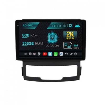 Navigatie Ssang Yong Korando (2010-2013), Android 13, X-Octacore 8GB RAM + 256GB ROM, 9.5 Inch - AD-BGX9008+AD-BGRKIT432 foto