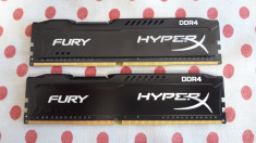 Memorie Ram HyperX Fury Black 8GB DDR4 (2 X 4 GB) 2133 Mhz. foto