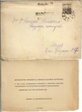 NI1095 Invitație și plic circulate Arad, ștampilă Ellenőrizve Szolnok, 1921