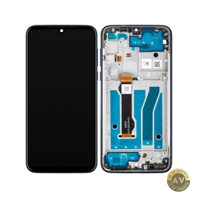 Display cu Touchscreen Motorola Moto G8 Plus cu Rama Albastru (Dark Blue) Service Pack 5D68C15528 foto