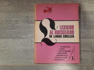 Lexicon al greselilor de limba engleza de Holger Freese foto