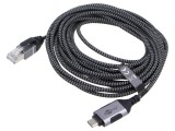 Cablu USB 3.1 RJ45 - USB C, 5m, U/FTP, nichelat - Goobay