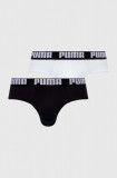 Puma slip 2-pack barbati, culoarea alb, 938322