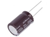 Condensator electrolitic low ESR THT 22uF 350V &Oslash;16x25mm