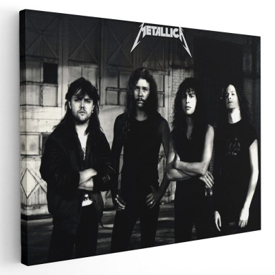 Tablou afis Metallica trupa rock 2296 Tablou canvas pe panza CU RAMA 20x30 cm foto