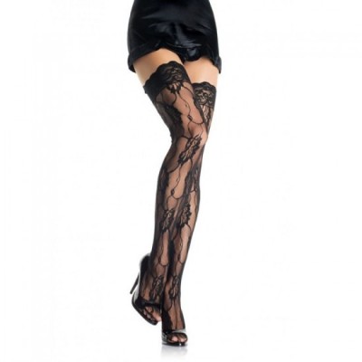 LEG AVENUE - FLORAL ROMANTIC LACE STOCKINGS foto