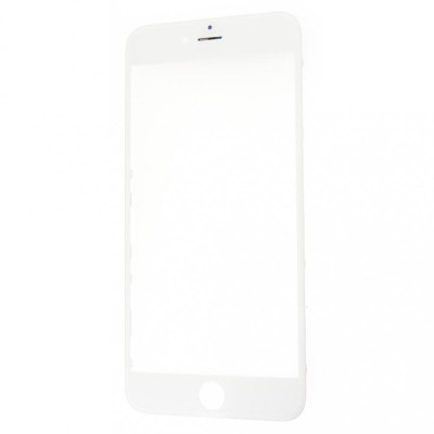 Geam Sticla + OCA iPhone 6 Plus, Complet, Alb foto