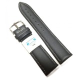 Cumpara ieftin Curea Ceas din Piele Gri, cu Cusătură Alba 20mm 22mm