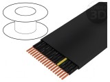Cablu H07VVH6-F 18G1,5mm2 neecranat 450V/750V cu litat negru