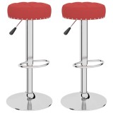 Cumpara ieftin Scaune de bar, 2 buc., rosu vin, material textil
