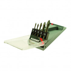 Set 5 burghie pentru sticla/ceramica Raider, 3, 4, 6, 8, 10 mm