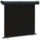 VidaXL Copertină laterală de balcon, negru, 170x250 cm