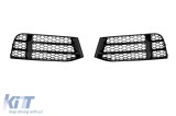 Grile laterale potrivite pentru bara de protectie frontala RS5 pe Audi A5 2012-2015 negru lucios Performance AutoTuning