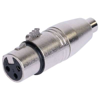 ADAPTOR XLR TATA - RCA MAMA METAL foto