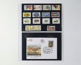 5 folii pentru timbre, Favorit 751PA, 2 buzunare si insertii de carton negru