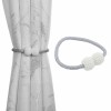 AVEX Bratara Magnetica Perdele Draperii PEARLS, Gri, Prindere Perla, 50cm