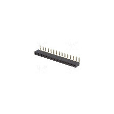 Conector 15 pini, seria {{Serie conector}}, pas pini 2.54mm, MPE GARRY - 904-1-015-0-NFX-XSO