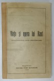VIATA SI OPERA LUI KANT, DOUASPREZECE LECTII UNIVERSITARE de ION PETROVICI , 1936 *COTOR RESTAURAT