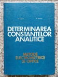 Determinarea Constantelor Analitice Metode Electrometrice Si - C. Luca O. Enea ,553182