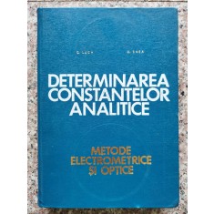 Determinarea Constantelor Analitice Metode Electrometrice Si - C. Luca O. Enea , A543