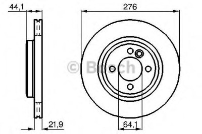 Disc frana MINI MINI (R50, R53) (2001 - 2006) BOSCH 0 986 479 B39 foto