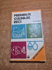 carte de bucate - preparate culinare reci - din anul 1976
