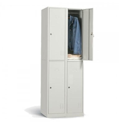 VESTIAR METALIC CU 4 USI 600x500x1800 mm (LxlxH), ZERO (2/4) foto