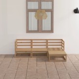 VidaXL Set mobilier de grădină, 4 piese, maro miere, lemn masiv de pin