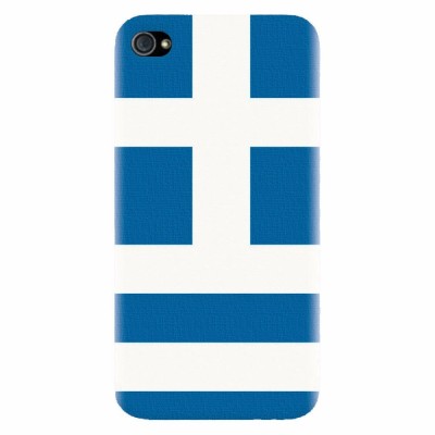 Husa silicon pentru Apple Iphone 4 / 4S, Greece Flag foto