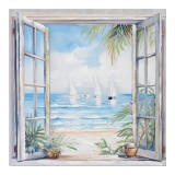 Cumpara ieftin Tablou canvas Deive E Inart, Pako World, 80x3x80 cm