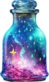 Cumpara ieftin Sticker decorativ, Sticluta Magica, Turcoaz, 90 cm, 8525ST-11, Oem
