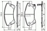 Set placute frana,frana disc TOYOTA AURIS (ZWE18, NZE18, ZRE18) (2012 - 2016) BOSCH 0 986 495 106
