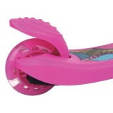 Trotineta fucsia cu 3 roti illuminate lumina cu LED,3-5 ani