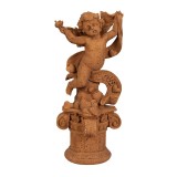 Cumpara ieftin Figurina Inger polirasina maro 13x13x30 cm