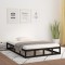 vidaXL Cadru de pat Super King, negru, 180x200 cm, lemn masiv 820815